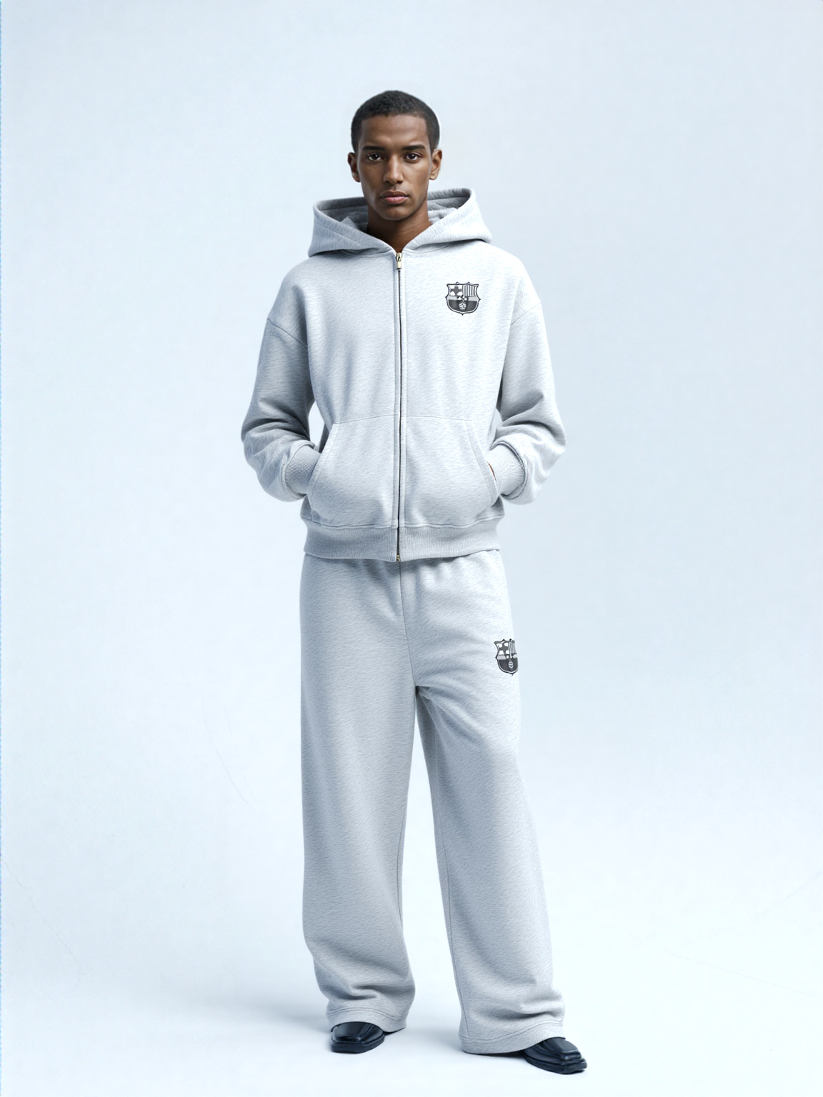 FC BARCELONA BASIC HEAVY ZIPPER