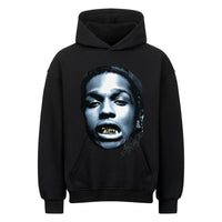 ASAP ROCKY GROSSES GESICHT KAPUZENPULLI