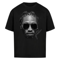 T-SHIRT MIT GROSSEM GESICHT „FUTURE“