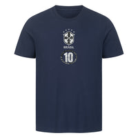 BRASILIEN RETRO TRIKOT SCHMAL GESCHNITTENES T-SHIRT