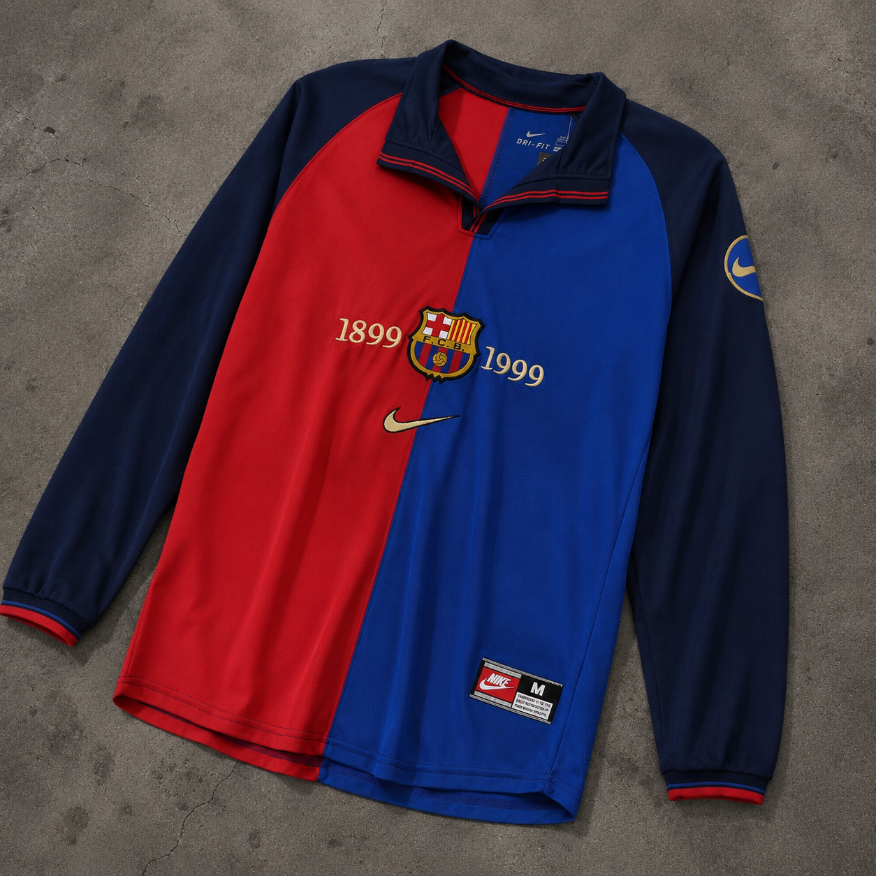 FC BARCELONA 1999/00 LONGSLEEVE RETRO JERSEY