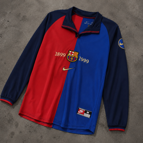 FC BARCELONA 1999/00 LONGSLEEVE RETRO JERSEY