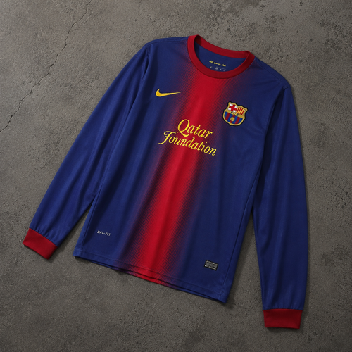 FC BARCELONA 2012/13 HOME LONGSLEEVE RETRO JERSEY