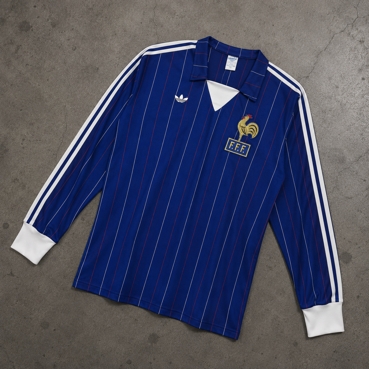 FRANCE 1980/82 HOME LONGSLEEVE RETRO JERSEY
