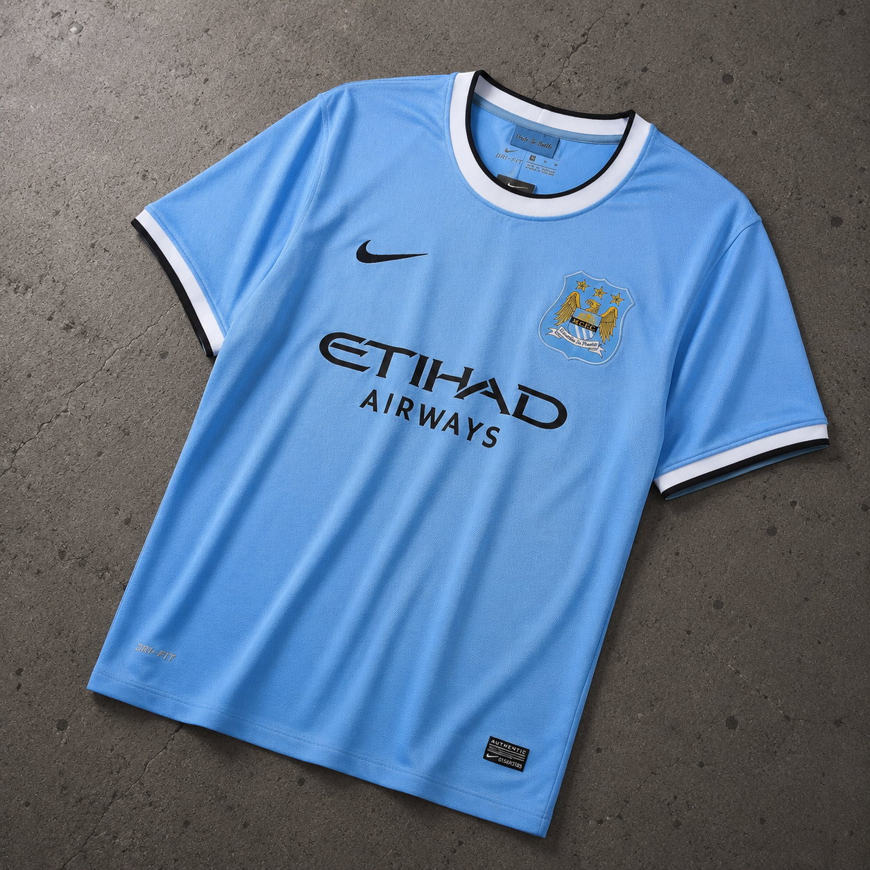 MANCHESTER CITY 2013/14 HOME RETRO JERSEY