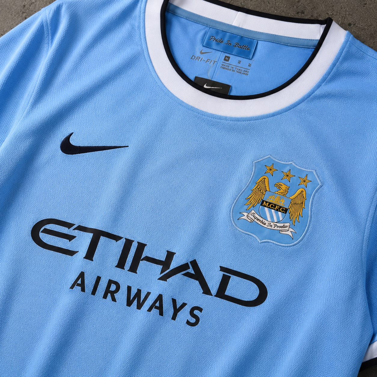 MANCHESTER CITY 2013/14 HOME RETRO JERSEY