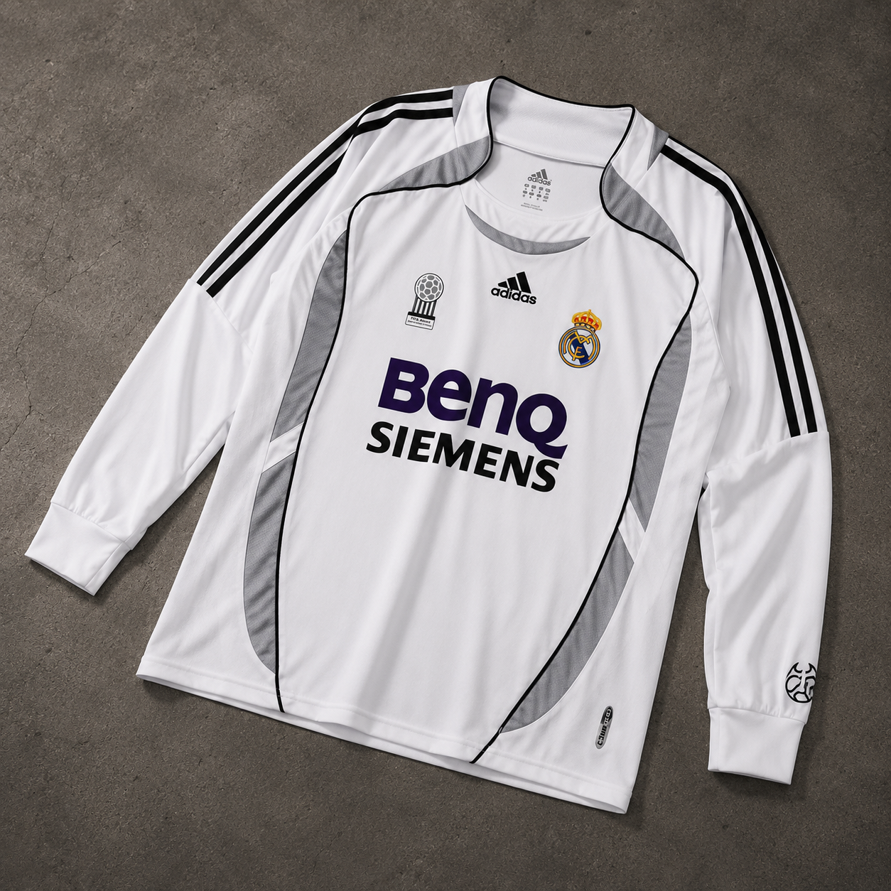 REAL MADRID 2006/07 LONGSLEEVE RETRO JERSEY