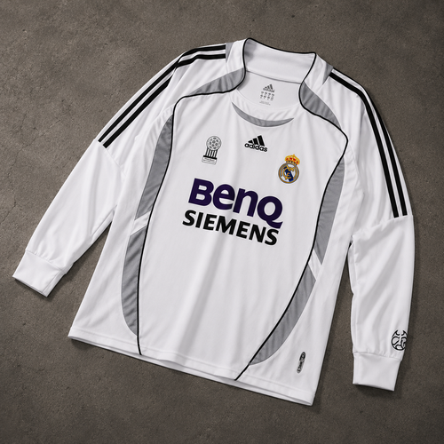REAL MADRID 2006/07 LONGSLEEVE RETRO JERSEY