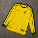BRASIL 1998 HOME LONGSLEEVE RETRO JERSEY