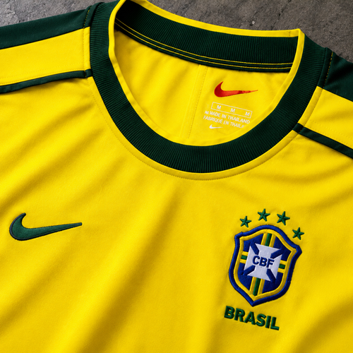 BRASIL 1998 HOME LONGSLEEVE RETRO JERSEY
