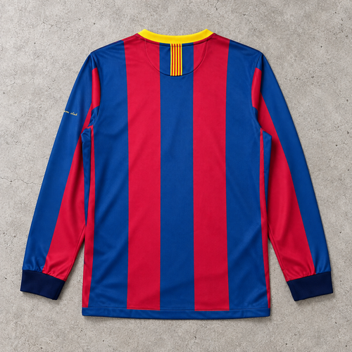 FC BARCELONA 2010/2011 LONGSLEEVE RETRO JERSEY