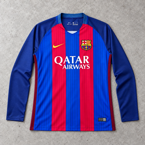 FC BARCELONA 2016/17 LONGSLEEVE RETRO JERSEY