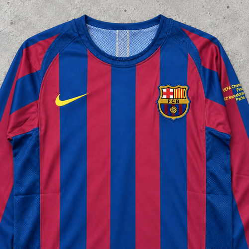 FC BARCELONA 2005/06 LONGSLEEVE RETRO JERSEY