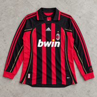 AC MILAN 2006/07 HOME LONGSLEEVE RETRO JERSEY
