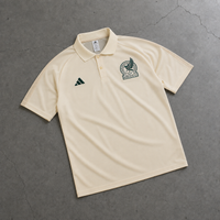 MEXICO BEIGE HERITAGE POLO SHIRT JERSEY