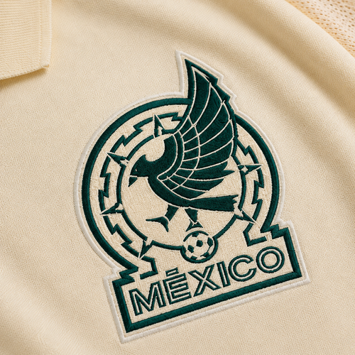 MEXICO BEIGE HERITAGE POLO SHIRT JERSEY