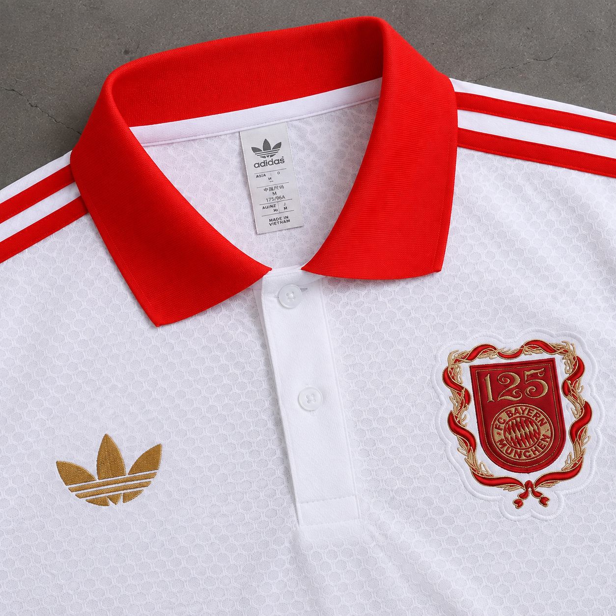 BAYERN MÜNCHEN CROWN HERITAGE POLO SHIRT JERSEY