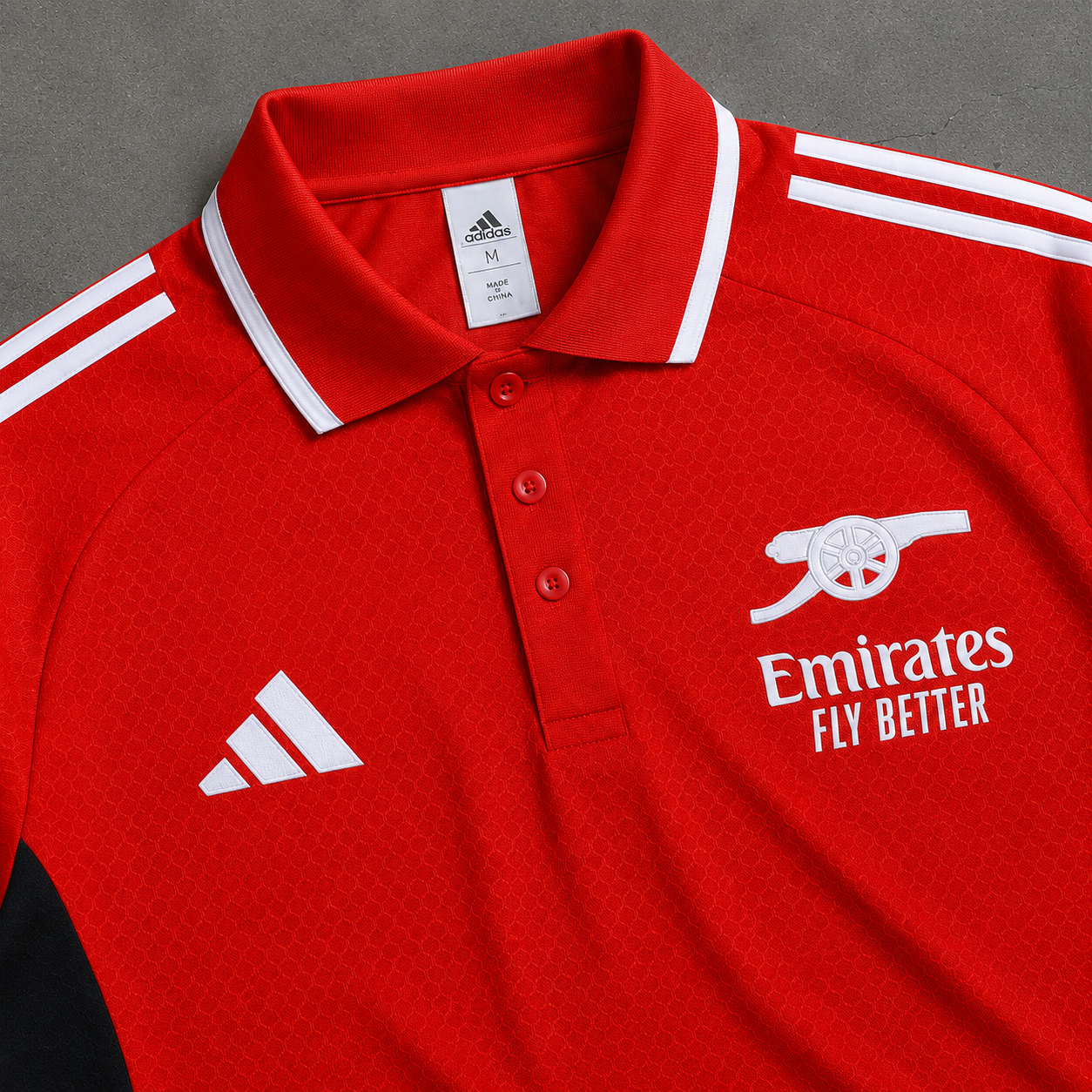 ARSENAL RED HERITAGE POLO SHIRT JERSEY