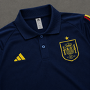 SPAIN DARK NAVY HERITAGE POLO SHIRT JERSEY