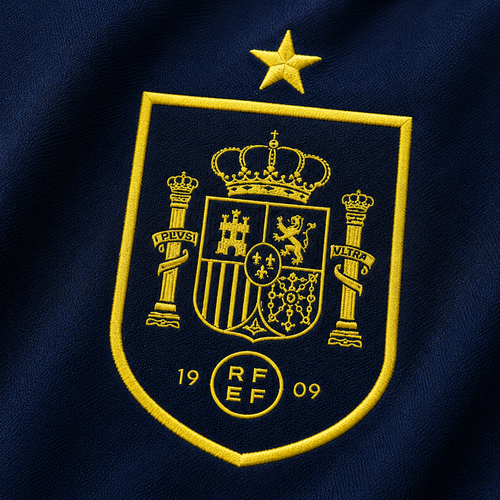 SPAIN DARK NAVY HERITAGE POLO SHIRT JERSEY