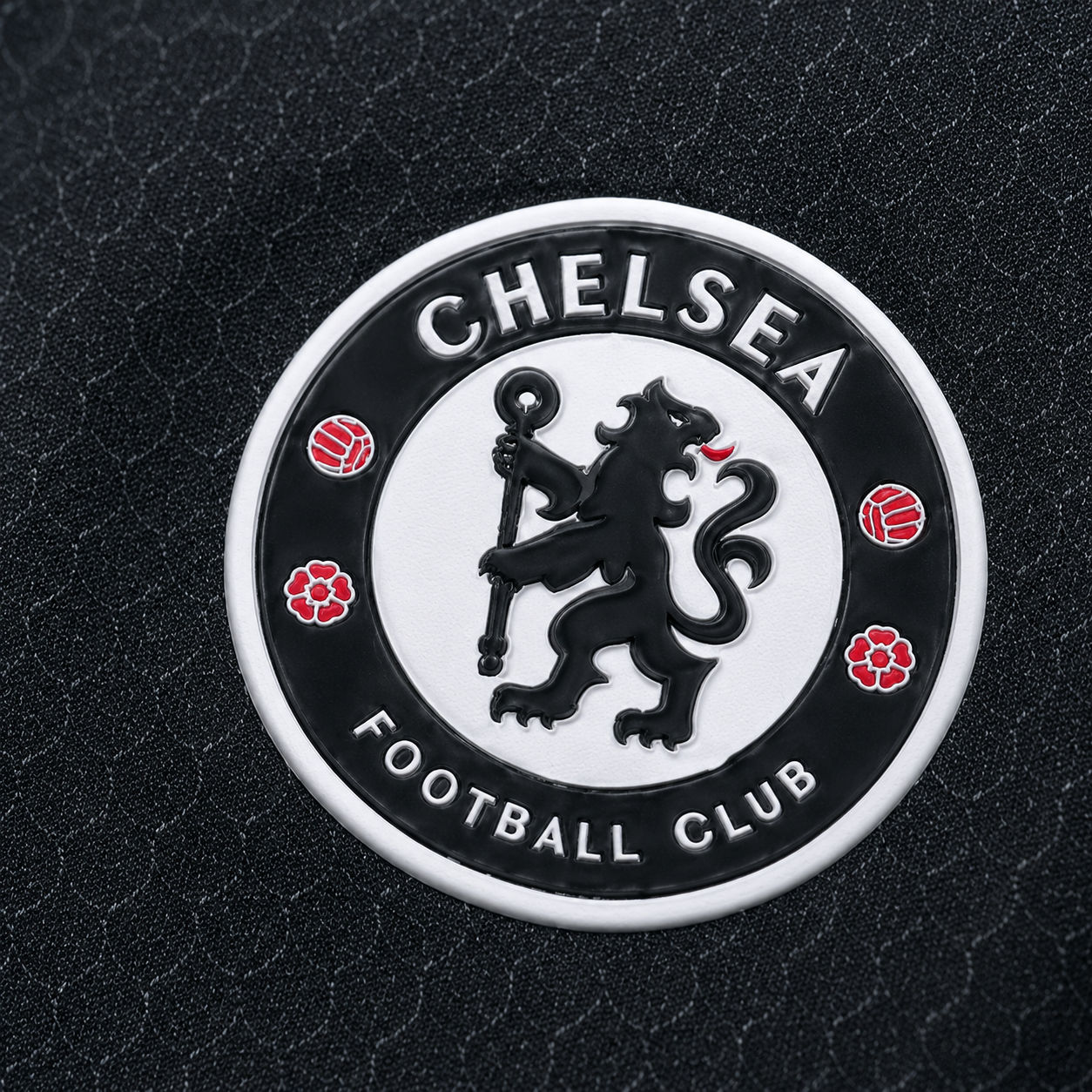 CHELSEA DARK BLACK HERITAGE POLO SHIRT JERSEY