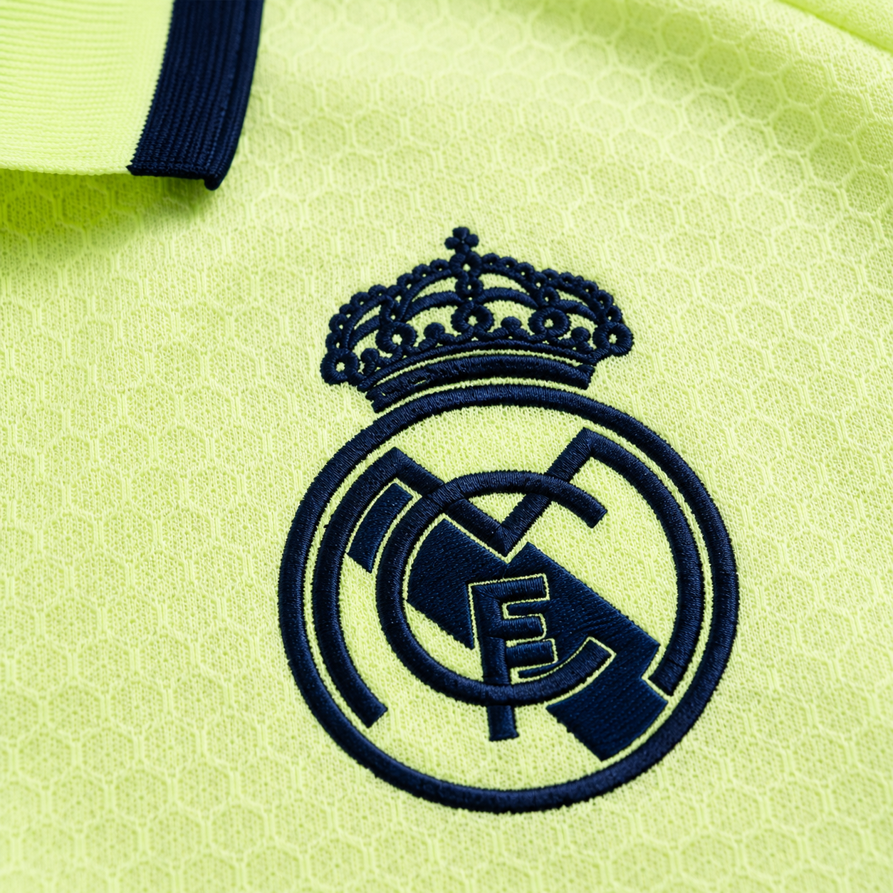 REAL MADRID BLACK NEON HERITAGE POLO SHIRT JERSEY