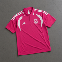 REAL MADRID PINK HERITAGE POLO SHIRT JERSEY