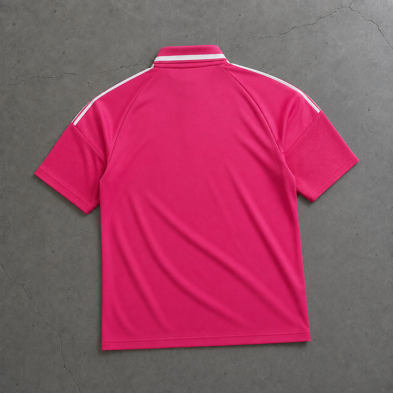 REAL MADRID PINK HERITAGE POLO SHIRT JERSEY