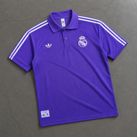 REAL MADRID LILA HERITAGE POLO SHIRT JERSEY
