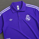 REAL MADRID LILA HERITAGE POLO SHIRT JERSEY