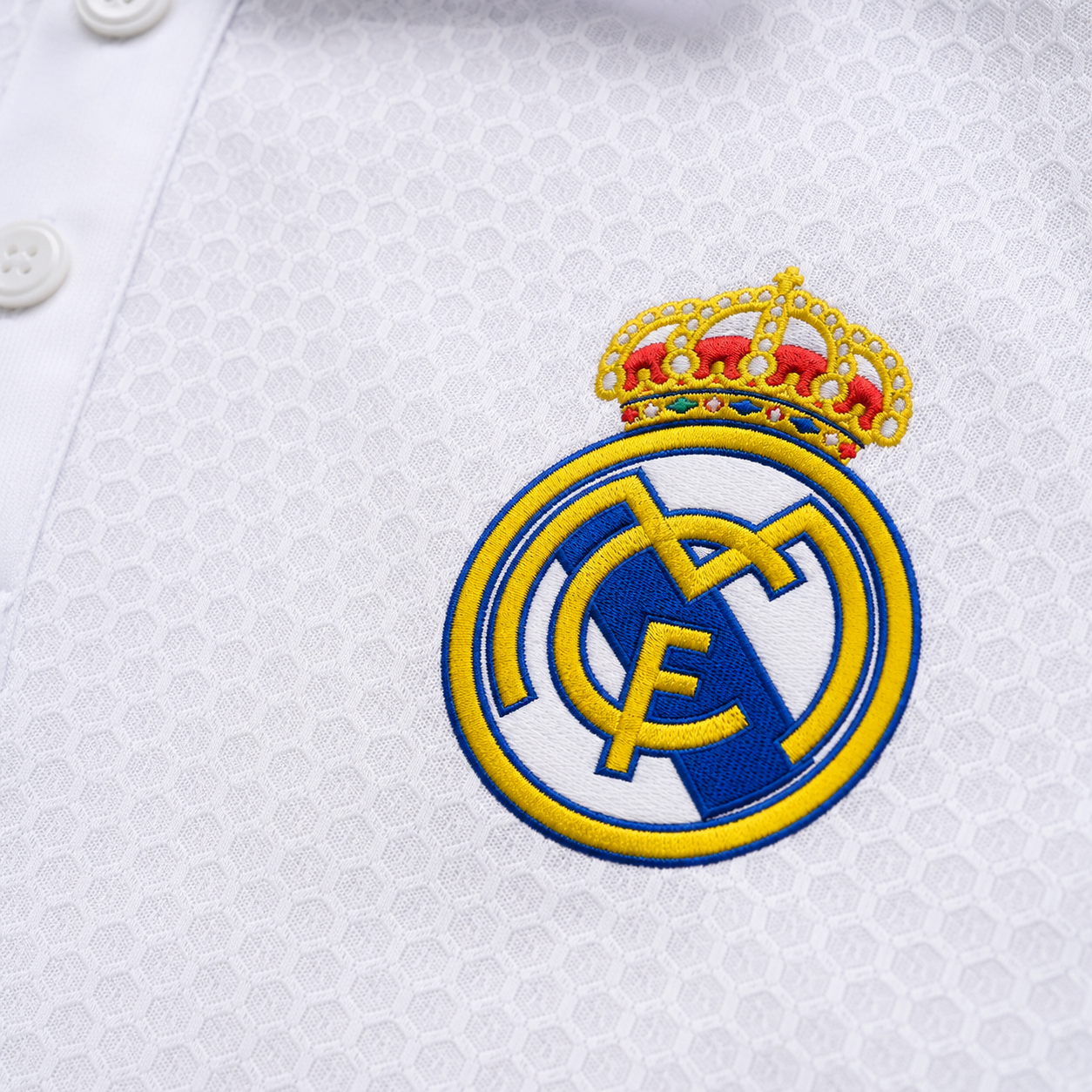 REAL MADRID LIGHT BLUE HERITAGE POLO SHIRT JERSEY