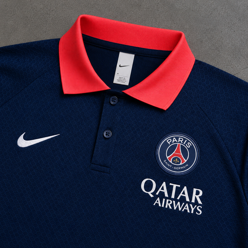 PSG DARK NAVY HERITAGE POLO SHIRT JERSEY