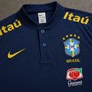 BRASIL DARK NAVY HERITAGE POLO SHIRT JERSEY