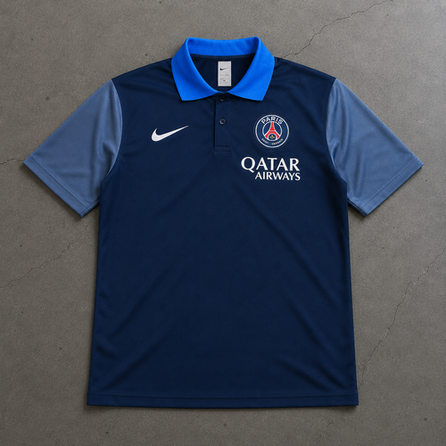 PSG AZURE HERITAGE POLO SHIRT JERSEY