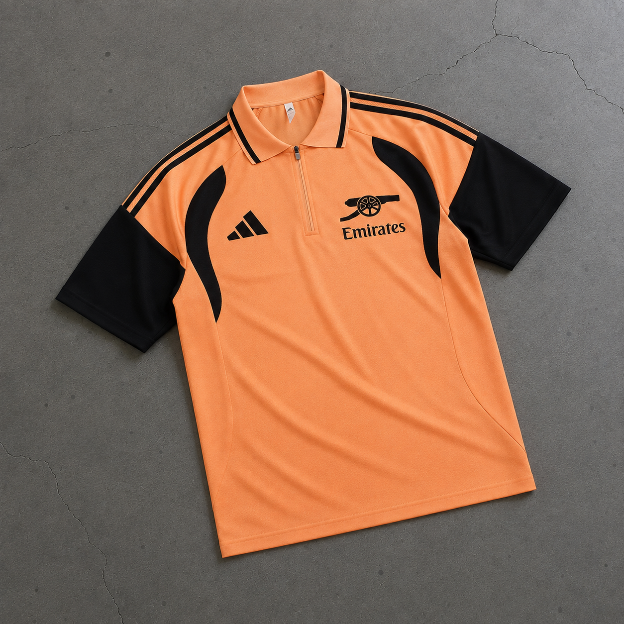 ARSENAL ORANGE HERITAGE POLO SHIRT JERSEY