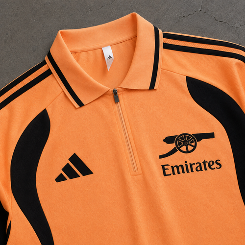 ARSENAL ORANGE HERITAGE POLO SHIRT JERSEY