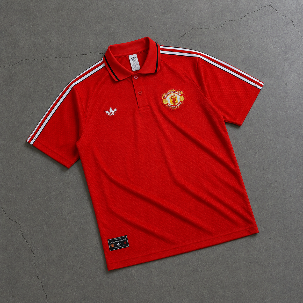 MANCHESTER UNITED RED DEVIL HERITAGE POLO SHIRT JERSEY