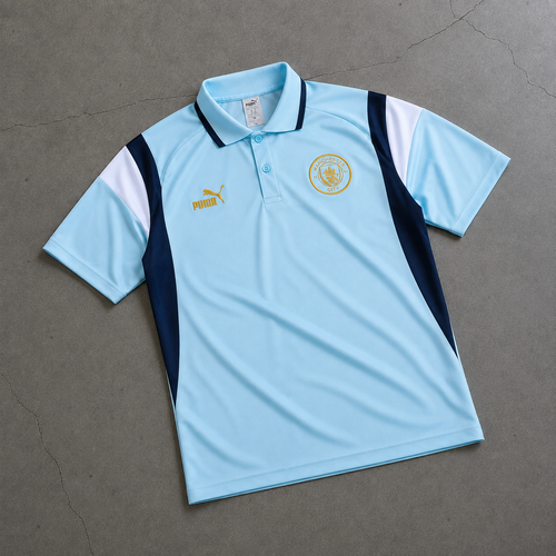 MANCHESTER CITY SKY HERITAGE POLO SHIRT JERSEY