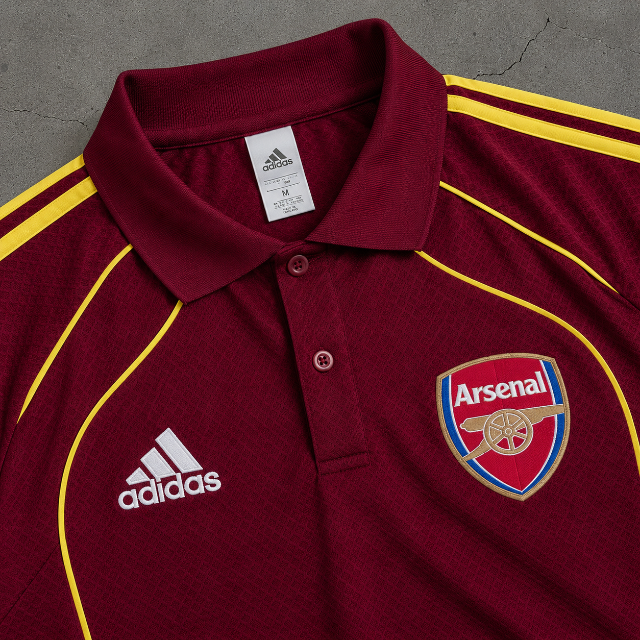 ARSENAL WINE HERITAGE POLO SHIRT JERSEY