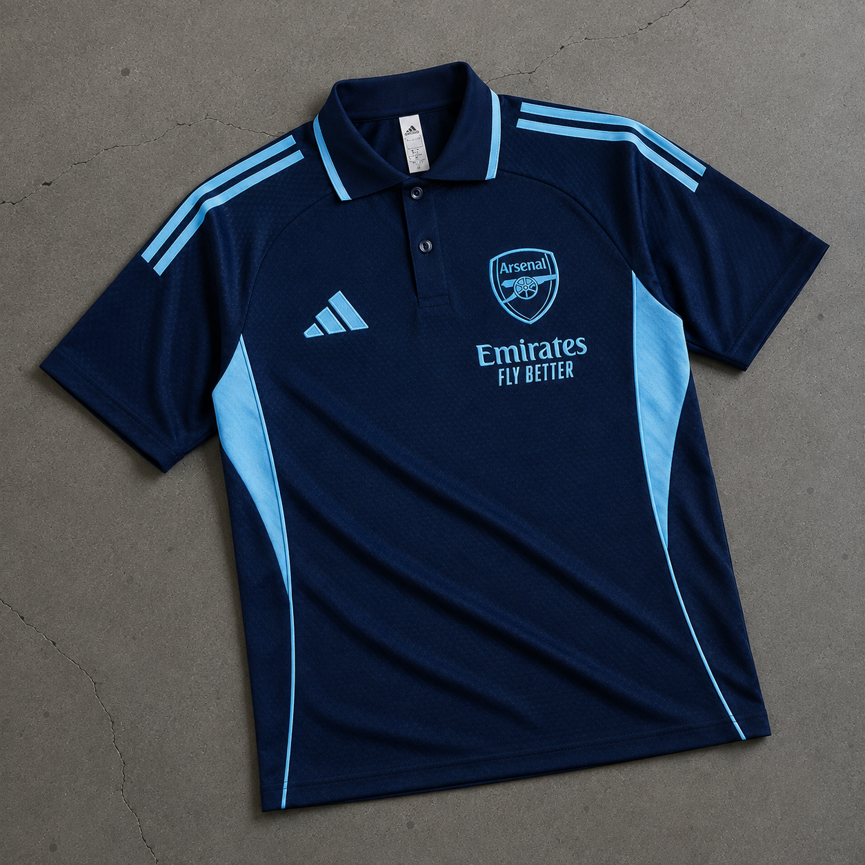 ARSENAL DEEP BLUE HERITAGE POLO SHIRT JERSEY