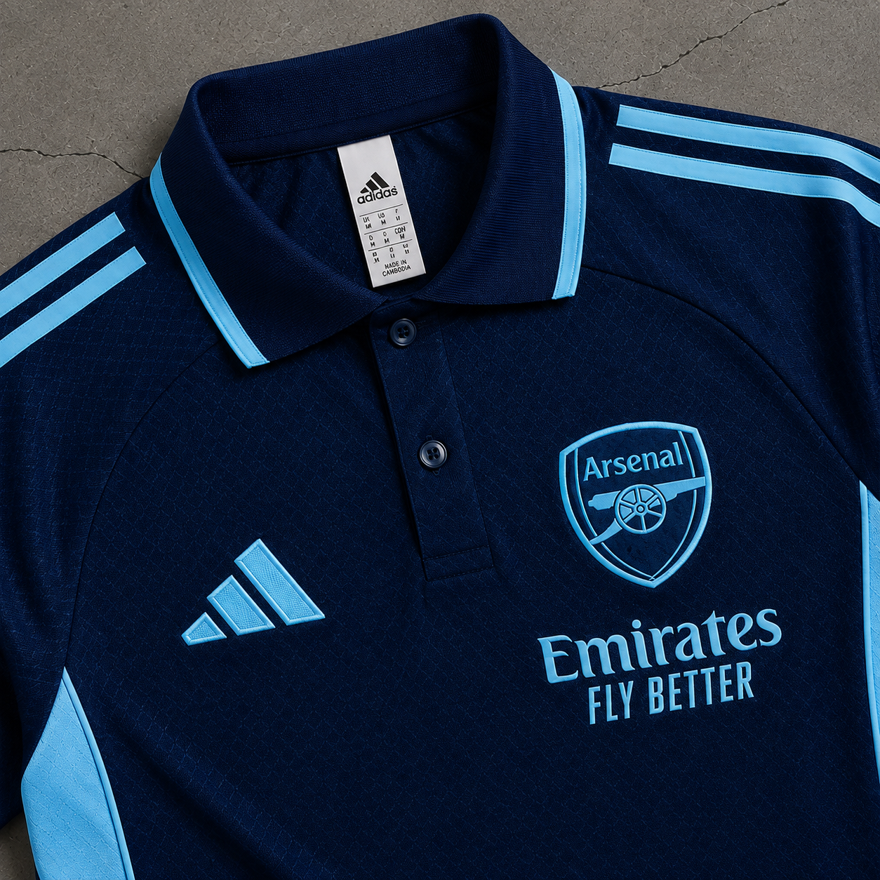 ARSENAL DEEP BLUE HERITAGE POLO SHIRT JERSEY