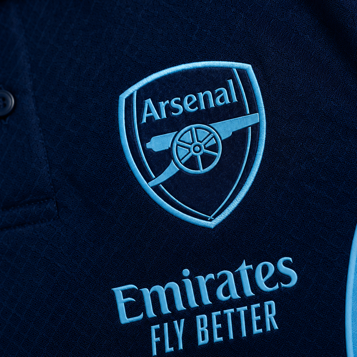 ARSENAL DEEP BLUE HERITAGE POLO SHIRT JERSEY