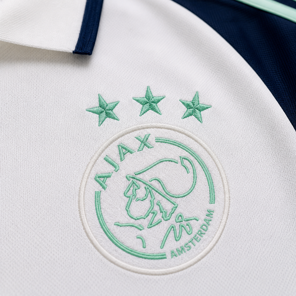 AJAX MINT HERITAGE POLO SHIRT JERSEY