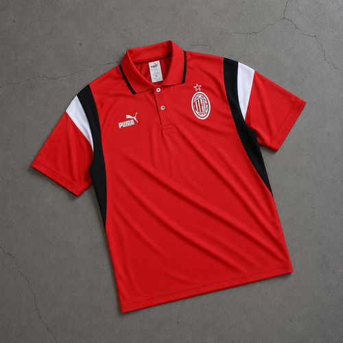 AC MILAN FLAME HERITAGE POLO SHIRT JERSEY