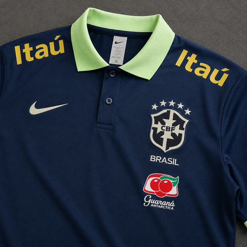 BRASIL LIME HERITAGE POLO SHIRT JERSEY