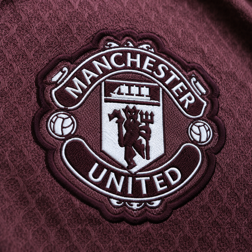 MANCHESTER UNITED BURGUNDY HERITAGE POLO SHIRT JERSEY