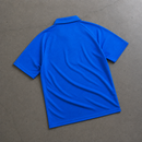 REAL MADRID AZURE BLUE HERITAGE POLO SHIRT JERSEY