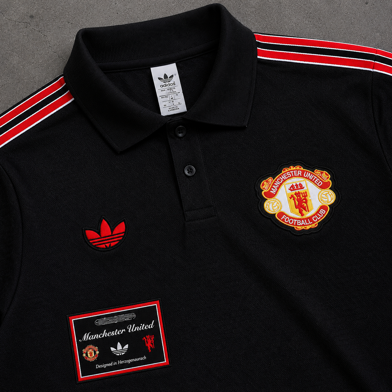 MANCHESTER UNITED NIGHTFALL HERITAGE POLO SHIRT JERSEY