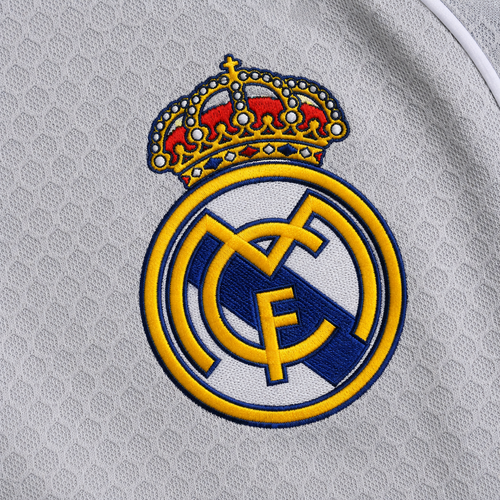 REAL MADRID HEATHER GREY HERITAGE POLO SHIRT JERSEY