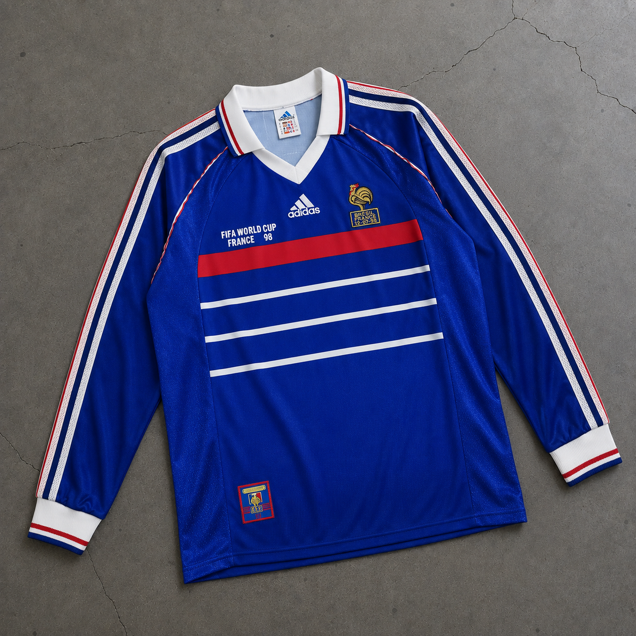 FRANCE 1998 LONGSLEEVE RETRO JERSEY